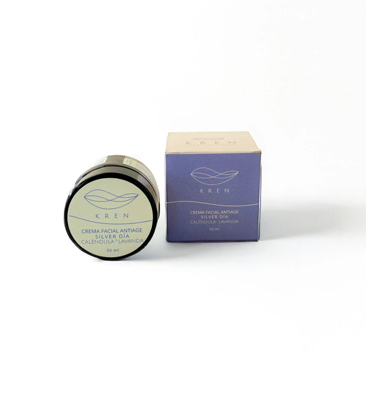 Crema Día Antiage Silver Caléndula · Lavanda