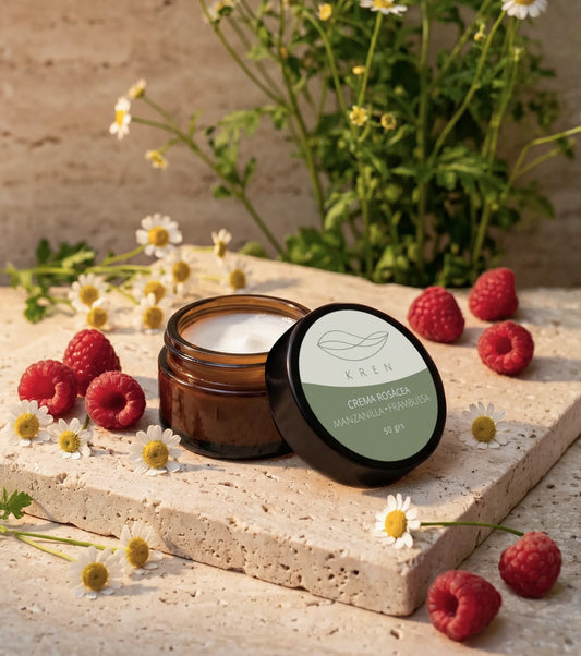 Crema Rosácea Manzanilla · Frambuesa 50 grs